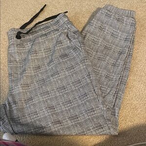 Black and White Checkered Pants